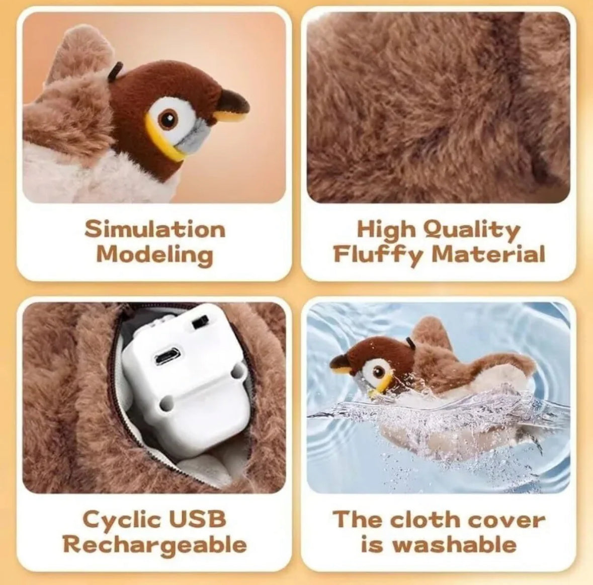 Flapping Sparrow Cat Toy