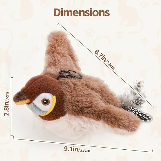 Flapping Sparrow Cat Toy